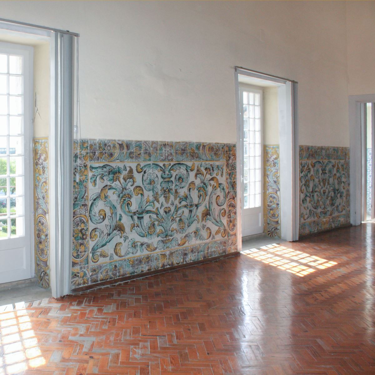 Lisboa, Palácio dos Condes da Calheta, azulejos policromos, terceiro quartel do séc. XVII
